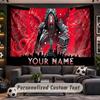 Sleep Token Personalized Tapestry Support Custom Name, Wall Art Home Decoration