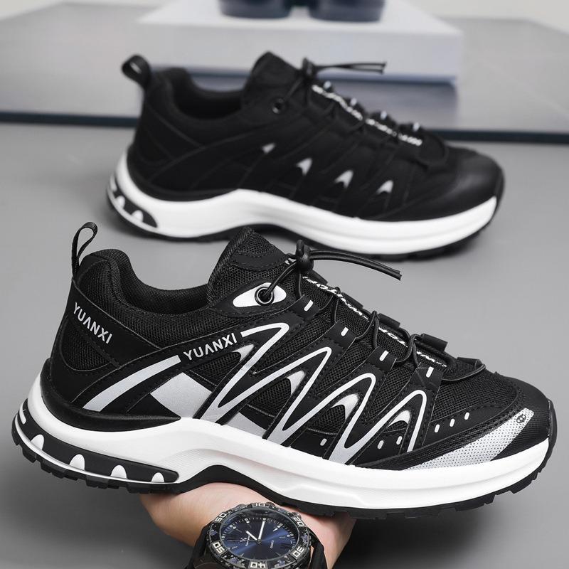 Men's shoes new autumn breathable mesh casual sports shoes men's non-slip and wear-resistant thick-soled travel hiking shoes