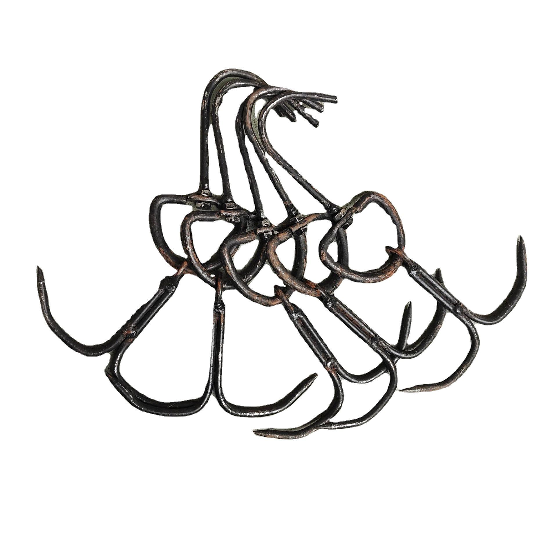 Double Iron Hook for Hanging Roast Duck, Goose, and Char Siu