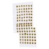 100Pcs Fishing Lure Eyes ThreeDimensional Sticky Lightweight Durable Fisheye Sticker for Making Fishing Bait(Gold )