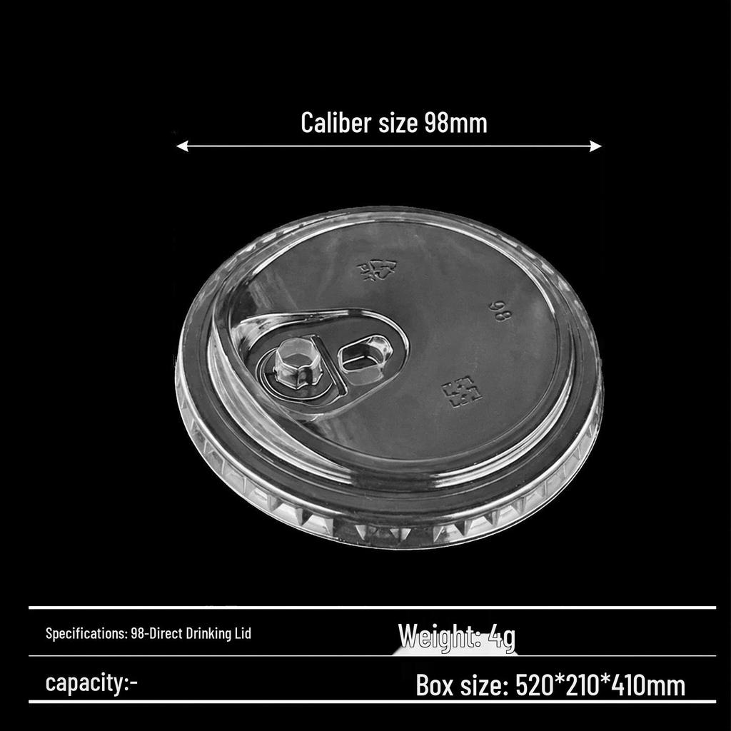 16 Oz Clear Disposable Plastic Cold Drink Cup with Lid and Straw