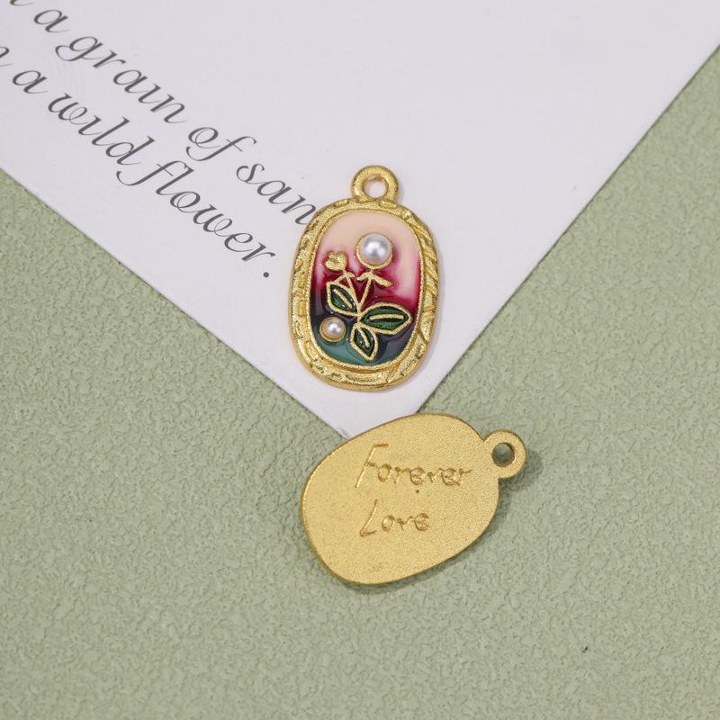 Pingente Koi Gotejamento de Ouro Antigo - Acessório Auspicioso DIY Exquisito