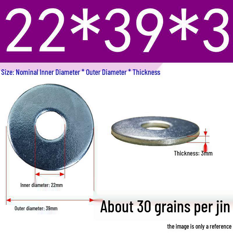 Galvanized Oversized Metal Washers M3-M60