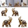 Statue Golden Sculpture Resin Feng Shui Figurine for Car Shelf Cafe Shopwindow Decor