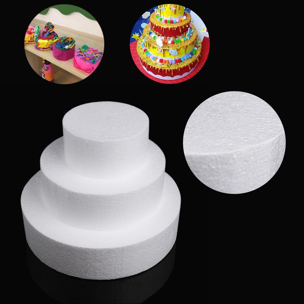 1PC 4/6/8/10Inch Multiple Shapes Cake Foam Mould Polystyrene Styrofoam Practice Cake Dummy Modeling Party Kitchen Accessories