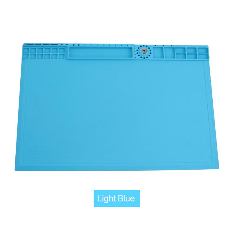 

Термостойкий магнитный силиконовый коврик для термофена BGA сварочная изоляционная подкладка для паяльной станции ремонтная платформа светло-синий