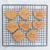 New English Blessing Words Happy Birthday Valentine Mother's Day Thank You Cookie Mold Embossing Stamp Press Frame Baking Tools