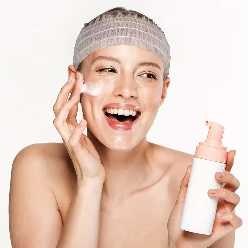 20/50/100Pcs Disposable Spa Headbands Soft Non- Elastic Facial Hair Bands For Sauna, Facial Cleansing, Skincare & Makeup