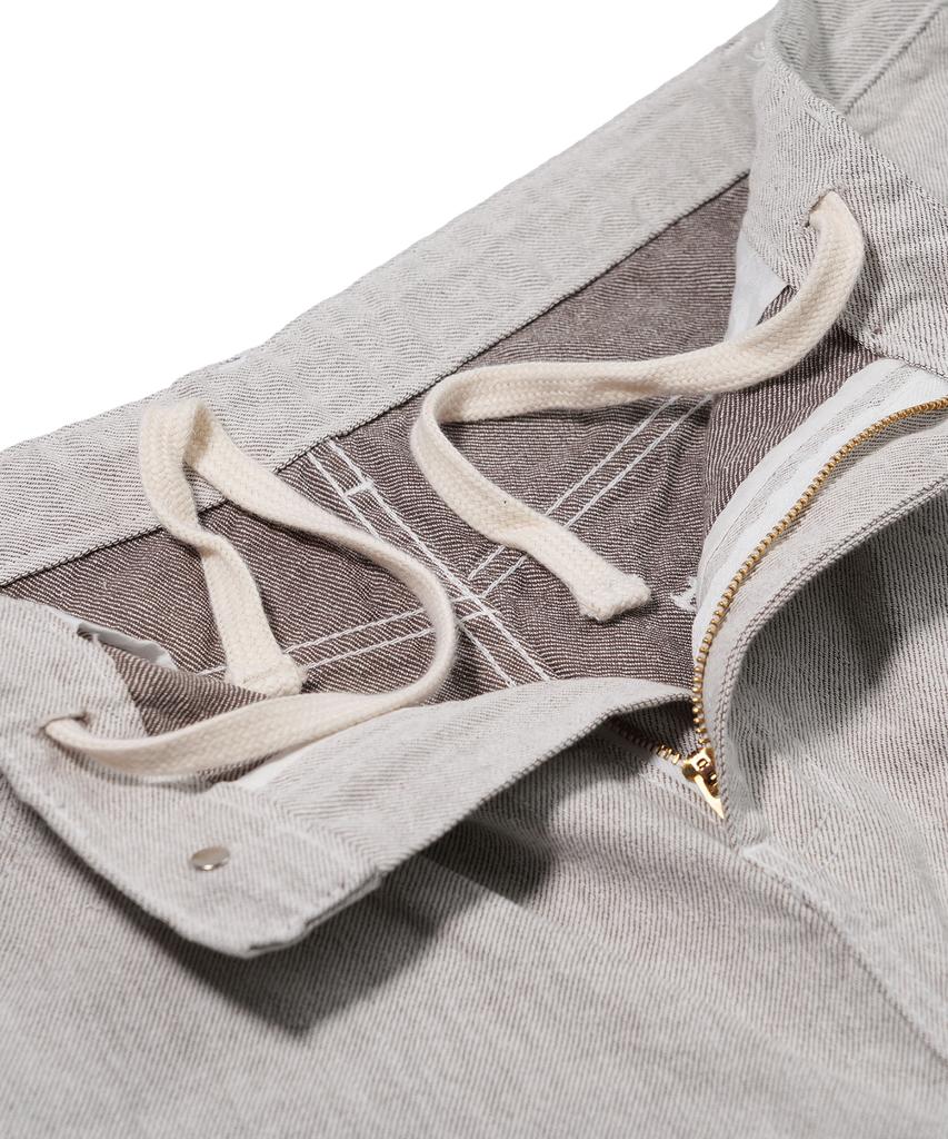 Bieseulaebis Barrel Leg Logo Patch Pants Brown