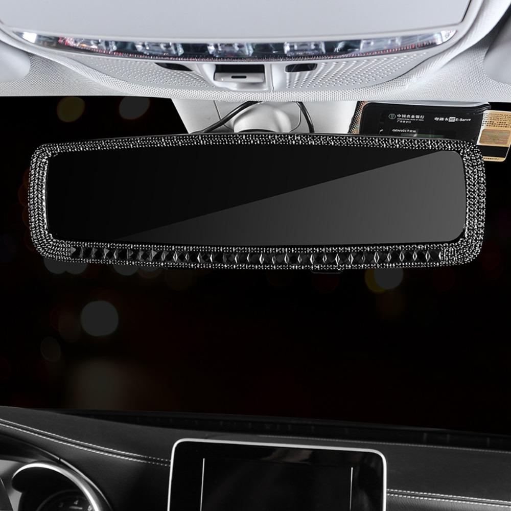 Bling Bling Design Car Rearview Mirror Decor Shiny Crystal Car Styling Accessories Car Interior