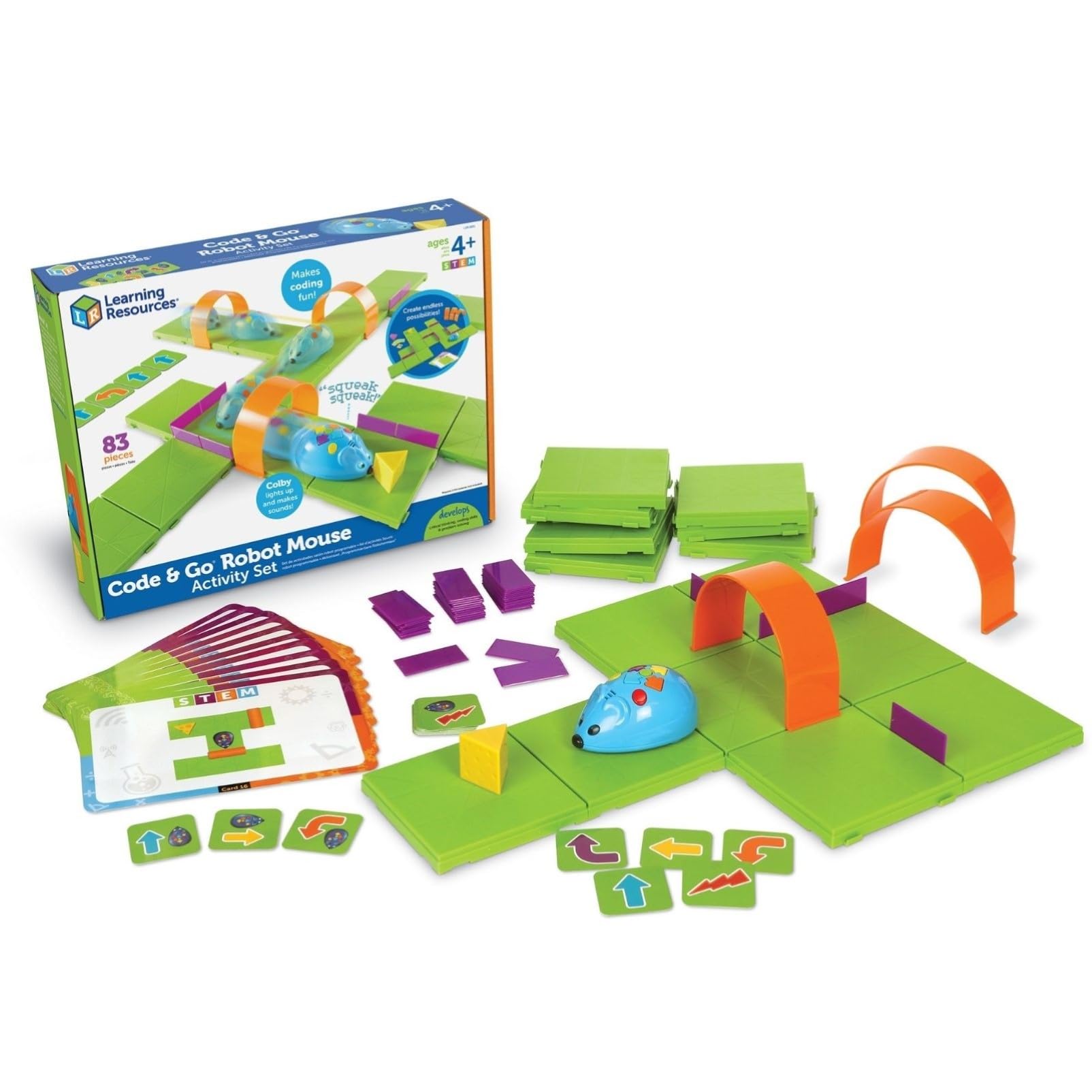 

Learning Resources Матеріали для програмування Робота та Набір Активностей Автентичні Дошкільнята, Робот, Миша, LER2831,