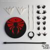 Original Mess Toys Spiderman Figure Black Suit Neighbor Symbiote Messtoys Scarlet Neighbor Action Figure Ct Black Red Spider Man