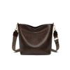 2025 New Women's Bucket Bag Genuine Leather New Tote Bag Large Capacity Shoulder Commuter Bag