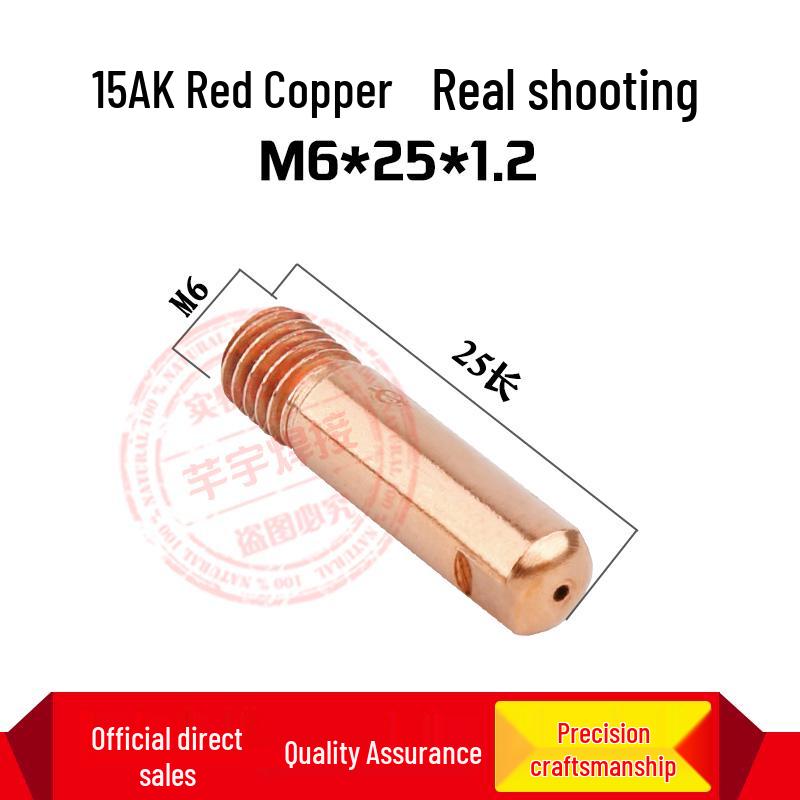 MIG Welder Contact Tip for Gas Shielded CO2 Gun - 0.8/1.0/1.2 Feed Wire