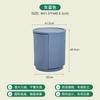 Simple Two-Tier Storage End Table Round Plastic Side Table with Drawer for Living Room Bedroom Small Circle Accent Table Ottoman