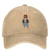 Gorra de Béisbol Lavada Stay Cool Boy Estampado de Animales Oso Clásica Trucker Gorra de Papá Verano Mujeres Hombres Deporte al Aire Libre Gorras de Béisbol