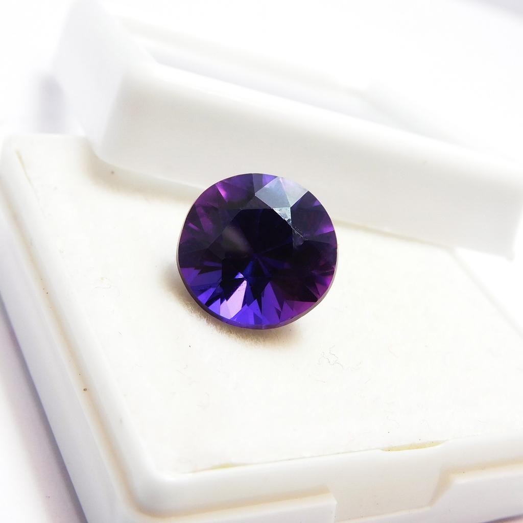 9.80 Ct Natural Purple Tanzanite Round Cut Rare Loose Gemstone