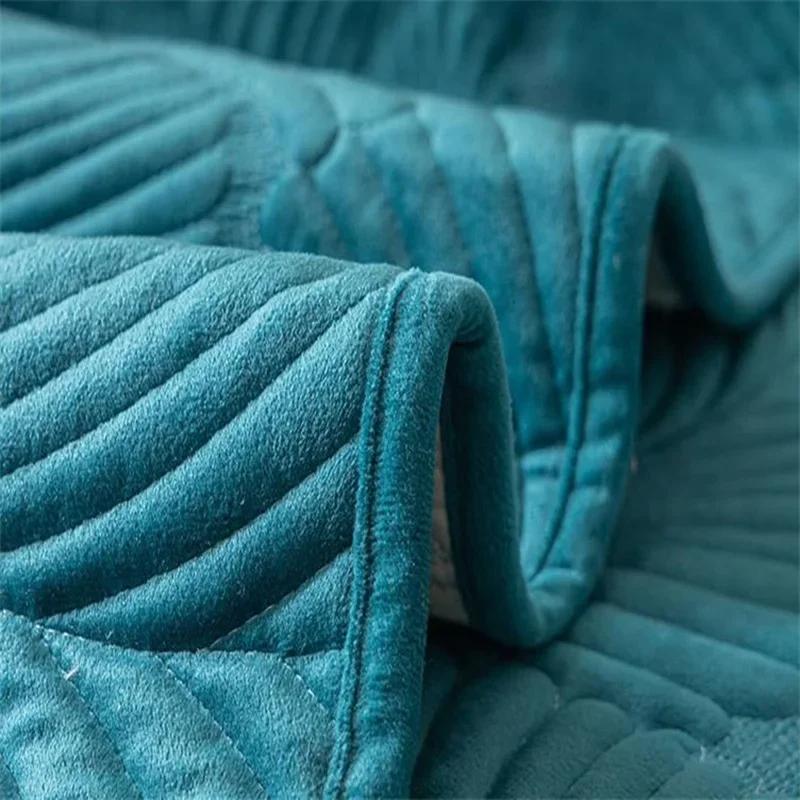 1PC Solid Color Soft Thick Sofa Mat Cover Nordic Lounge Corner L Sofa Towel Slipcover Non-Slip Home Couch Protector Living Room