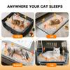 Newest Cozy Thermal Cat Dog Bed Mat Extra Warm Pet Pad, All Seasons Use Indoor Outdoor Removable Washable Cover,Non-Slip Bottom