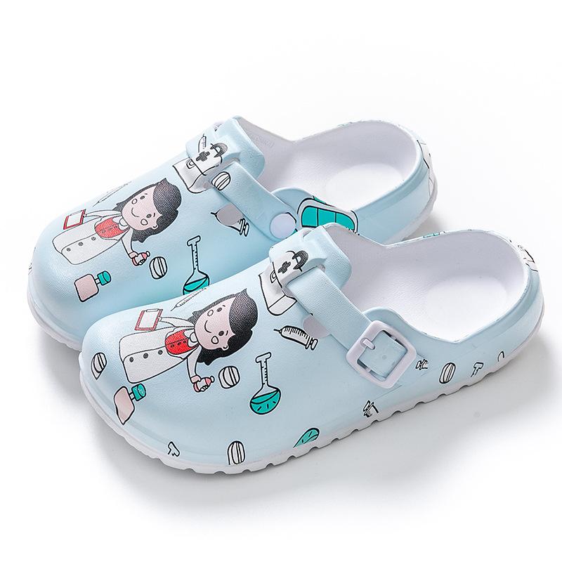 Medical Platform Clogs with Print
