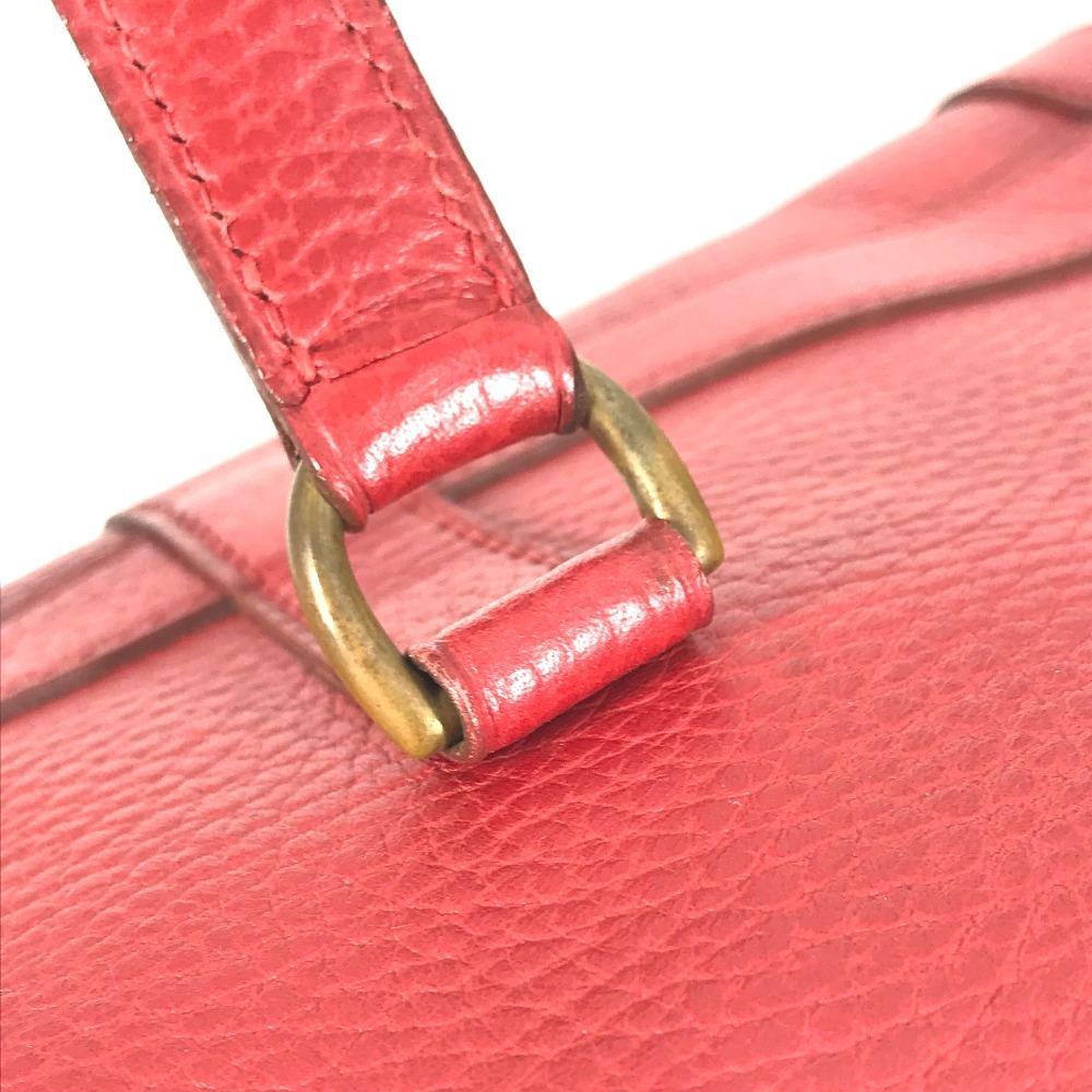 Hermes Vintage Mini RD Cylindrical Hand Bag Ardennes Red