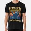 Vintage Retro Schwarze Katze Pew Madafakas Lustig S bis 5XL Hergestellt in den USA TTshirt