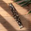 Hot and sexy leopard print magnetic buckle bracelet ins style design is sweet and cool exaggerated pu leather jewelry tide