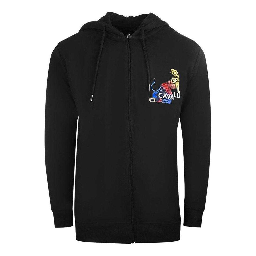 Cavalli Class Mens Bold Tiger Full Zip Hoodie