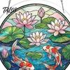 Puzzle Gift for Adults Acrylic Suncatcher, Artistic Window Hanging Ornament, 7.48 Inch Sun Satisfying Weekend Project Catcher Decoration, Ideal