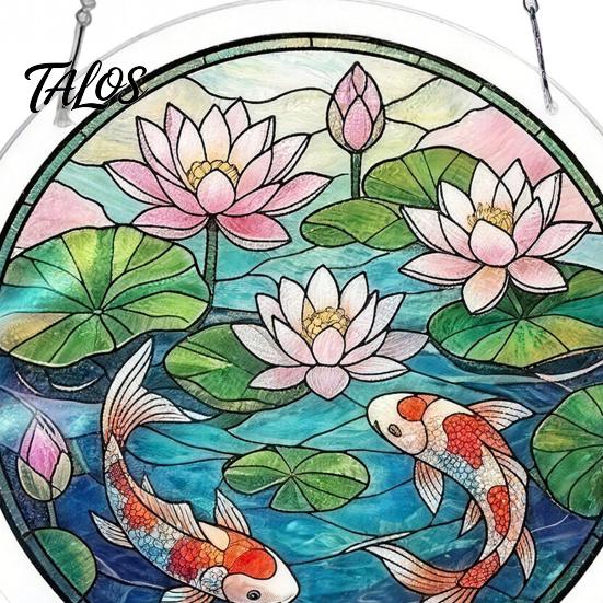Puzzle Gift for Adults Acrylic Suncatcher, Artistic Window Hanging Ornament, 7.48 Inch Sun Satisfying Weekend Project Catcher Decoration, Ideal