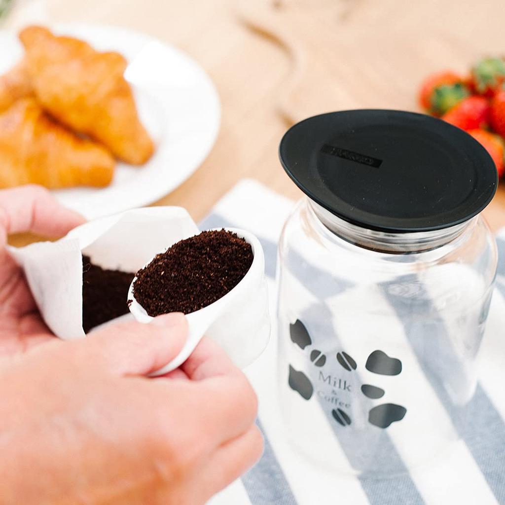 HARIO Milk Coffee Pot with 30 Coffee Packs, 500ml Capacity, Made In Japan (MDCP-500-B)