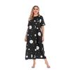 Summer Women's Nightgowns Plus Size T-Shirt Dress Homewear Loose Long Dresses