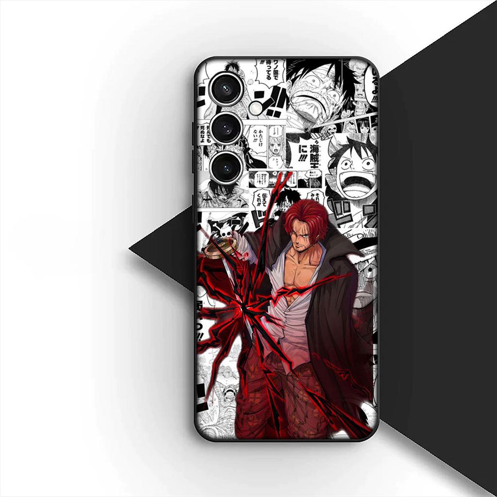 Cover for Motorola Moto G55 G45 G75 G85 G35 Edge 50 30 Fusion 40 NEO Ultra Pro Casing Phone Case Shanks Red Hair One Piece Luffy