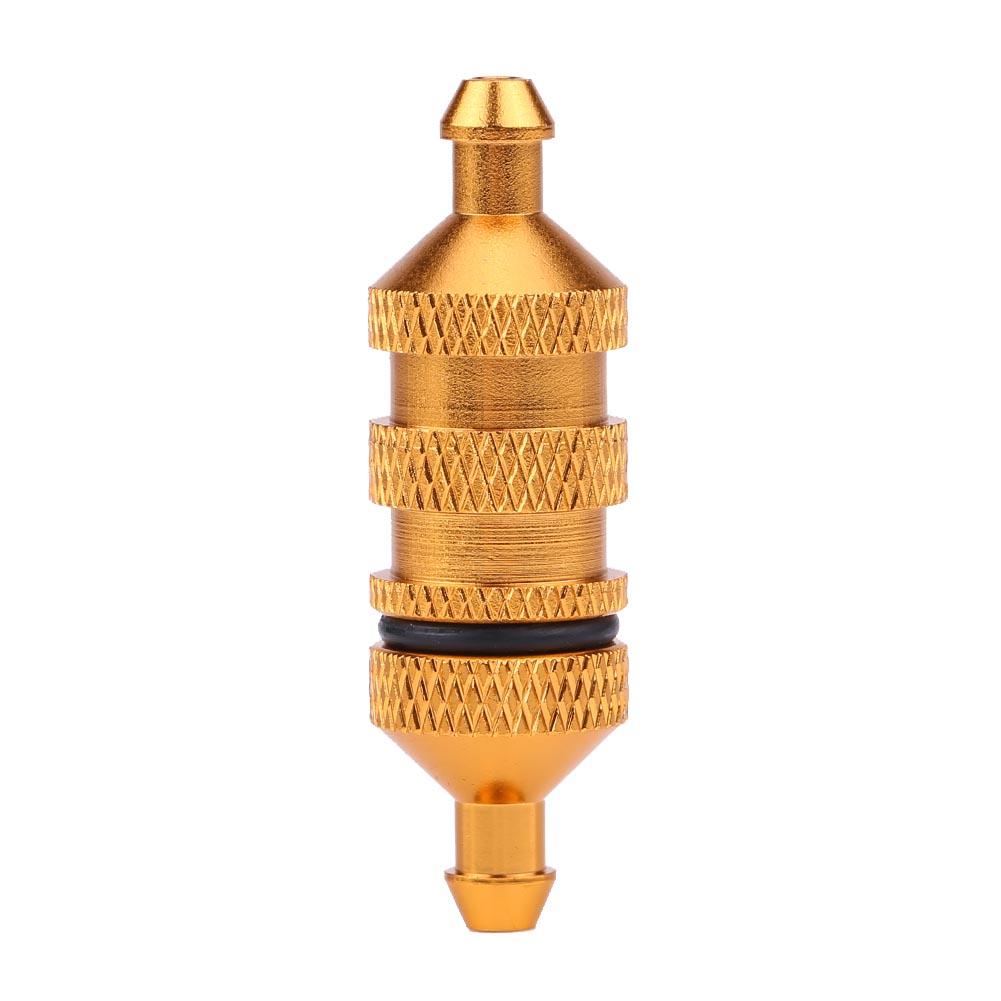 HSP Alloy Aluminum Oil Nitro Fuel Filter for 1/8 1/10 Scale RC Model Car (Gold)