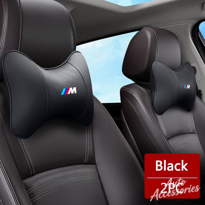 ZFAL7 Car Seat Neck Pillow Headrest Rest Cushion Leather Accessories For BMW M Power Performance M3 M5 X1 X3 X5 X6 E46 E39 E36 sticker