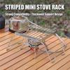Portable Stainless Steel Stove Stand Foldable Kettle Grill Rack Mini Grid for Outdoor Camping