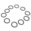 10 stuks Auto Bumper Spatbord Snelontgrendeling Bevestigingen Banden O-ring Pakkingen Rubber Universeel