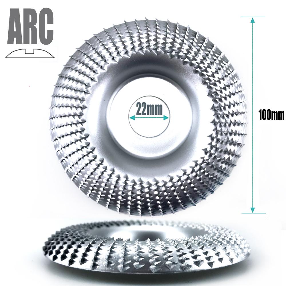 16/22mm Aperture 100mm Arc Angle Grinding Wheel Woods Shaping Grinding Discs Woodworking Sanding Wheel Rotary Abrasives