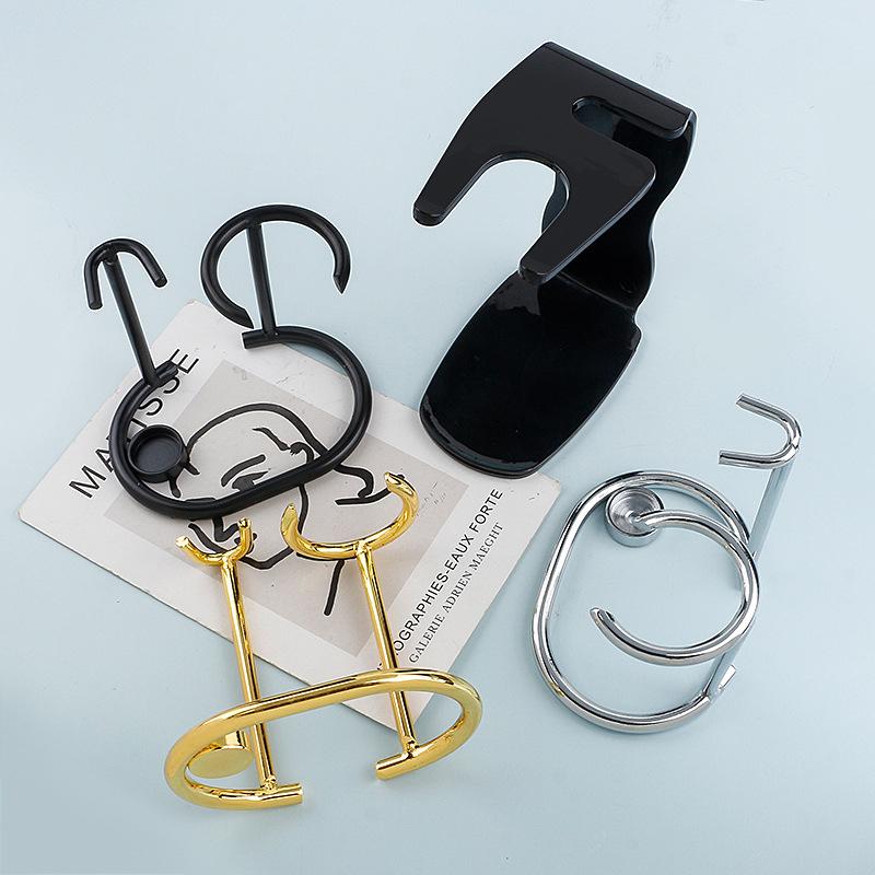 Metal Men Shaving Tool Holder Silver Compact Curved Shaving Brush Manual Razor Stand Holders Beard Clean Shaver