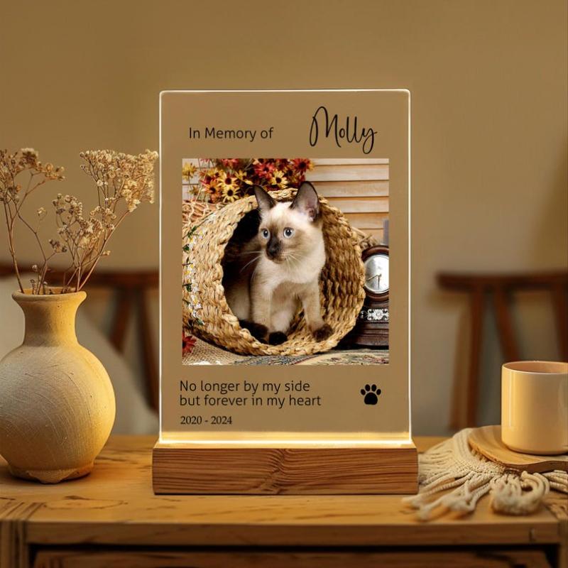 Personalized Custom Photo Pet Memorial Keepsake Sympathy Condolence Remembrance Gift In Loving Memory Of Beloved Dog Cat Meaning