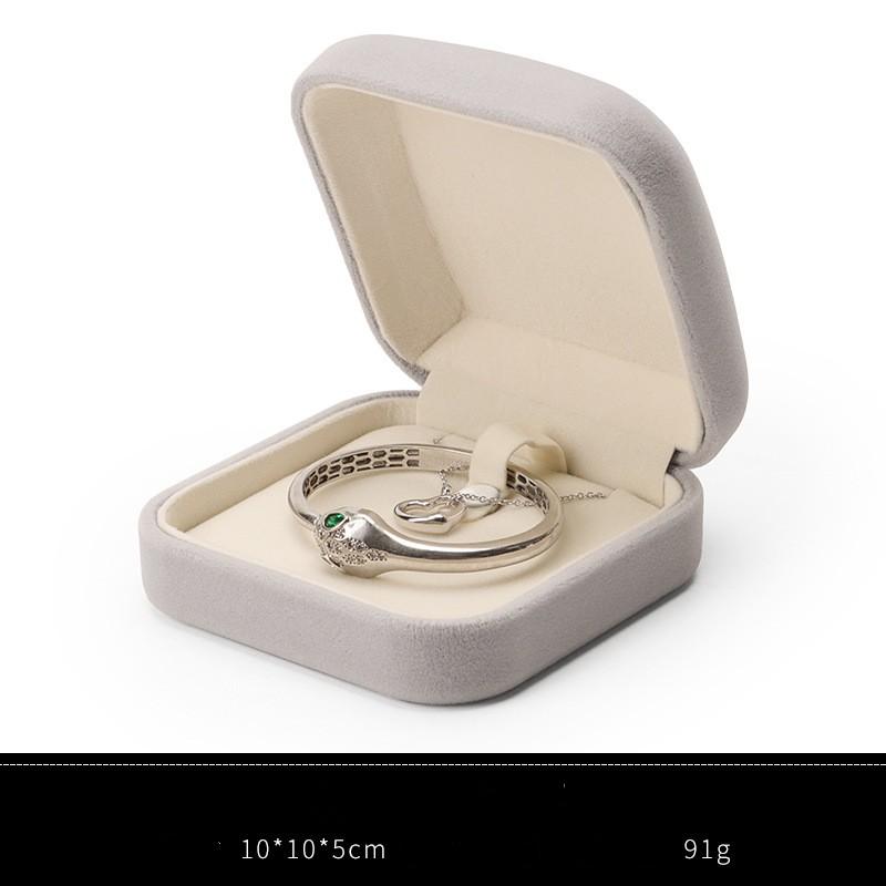Pendant Display Box Soft Velvet Velvet Jewelry Box Earring Box Exquisite For Daily Storage Travel High-End Gift Packaging