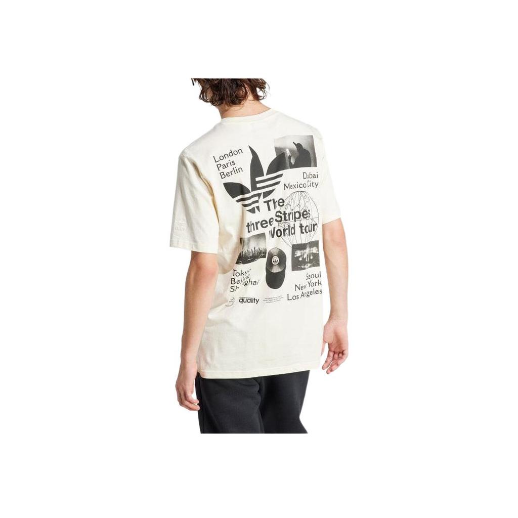 Adidas Bt Tričko s krátkým rukávem Krémově bílé Pánské Streetwear IS2902