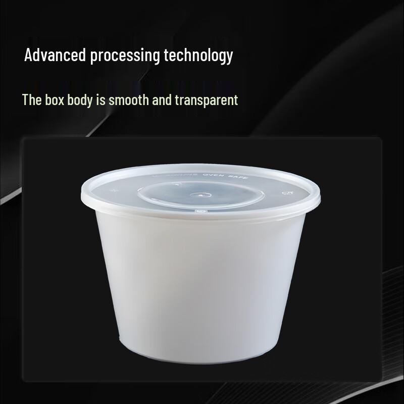 Disposable Round Plastic Food Containers with Lids