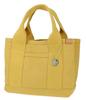 Dot and Stripe Monopia Canvas Divided Mini Tote Bag, Women's, Yellow