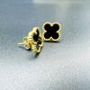 New Titanium Steel Earrings Fresh Sweet Temperament Four-Leaf Clover Earrings Female Jewelry