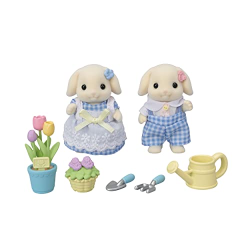 Sylvanian Families Flora Rabbit Siblings Flower Care Set Doll and Furniture Set DF-25 EPOCH
