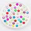 Mixed Color Crystal Buckles - Handmade Double Hole Glass Diamond for DIY Clothing