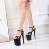 Women's 2020 New Summer One-word Sandals - 20cm Versatile Sexy Stiletto High Heels
