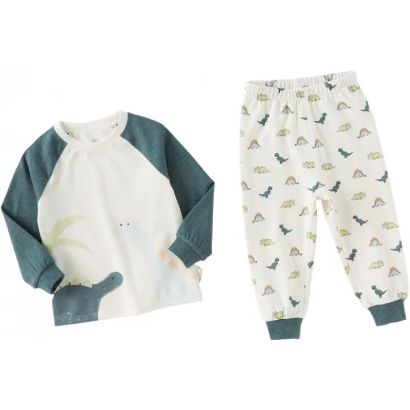 DAVE&BELLA Boys  Cotton Anti-Bacterial Long Johns Set 120cm