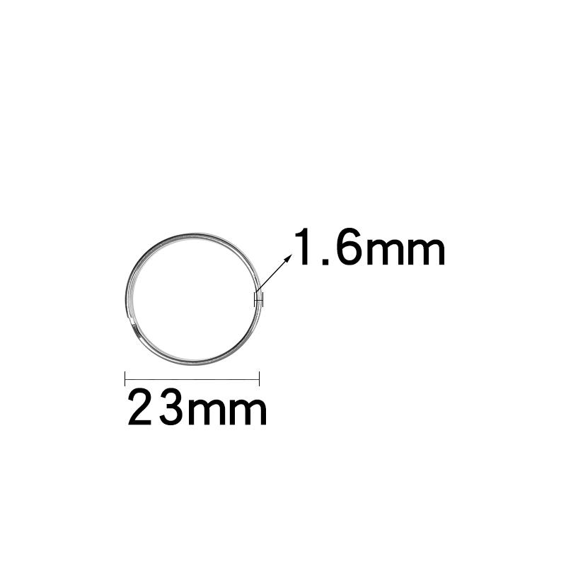 10-50pcs/lot 12-50mm Metal Keyring Round Split Key Ring For Jewelry Making DIY Crafts Keychain Key Holder Connector Accessories